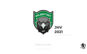 Jahreshauptversammlung 2021