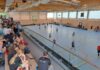 00092 Wahlleistung: Bandenelement Center Sporthalle Gesamtschule Büttgen 1460x450mm