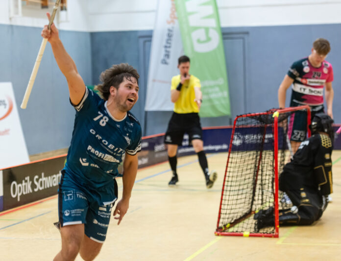 DJK_vs_DHfK_Leipzig (88 von 104) #78 Joona Heiskanen feiert sein Golden Goal (Foto: Andreas Klüppelberg)