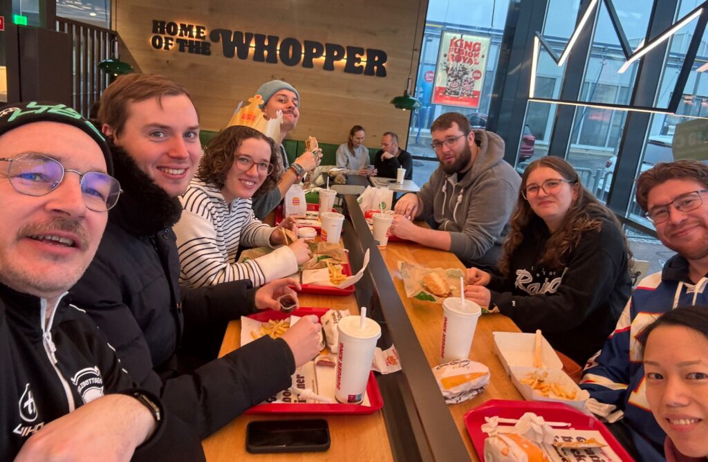 Noch vor der Rückfahrt nach Kaarst, wurde erst einmal das Kaloriendefizit ausgeglichen