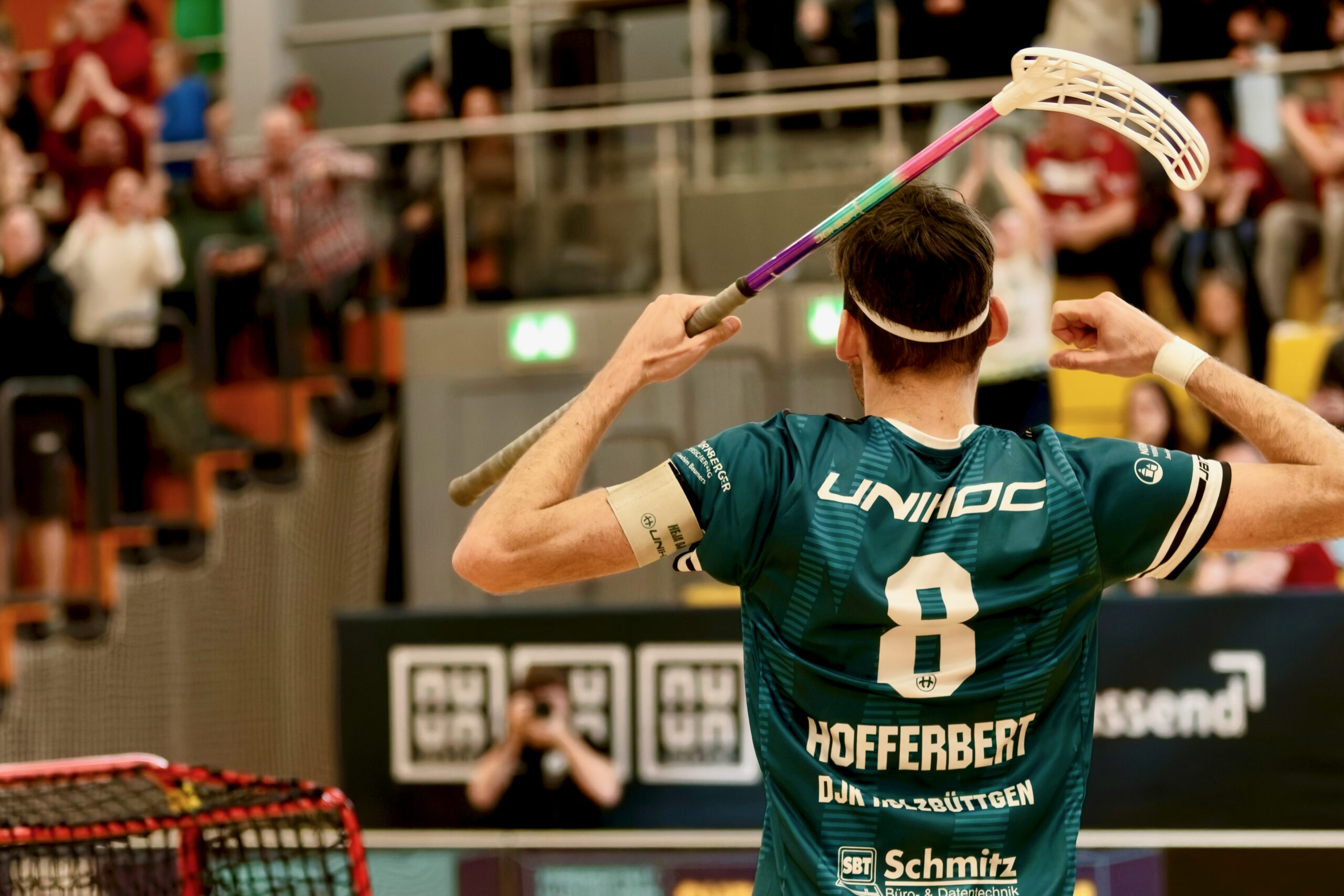 Hofferbert bejubelt seinen Treffer zur zwischenzeitlichen 2:1-Führung (Foto: Rene Thönnißen)