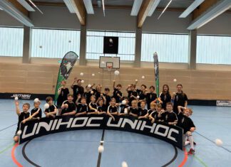 Floorballspaß im U9/U11 Unihoc FLOC26 Ostercamp