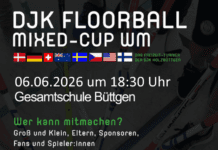 Anmeldung zur DJK Mixed-Cup WM am 06.06.2026 in der Sporthalle der Gesamtschule Büttgen