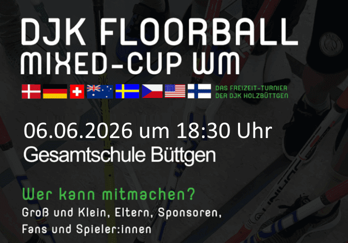 Anmeldung zur DJK Mixed-Cup WM am 06.06.2026 in der Sporthalle der Gesamtschule Büttgen