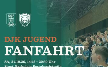 DJK Jugend- und Fanfahrt zum SSF Bonn am 24.10.2026